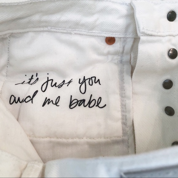 GRLFRND Karolina Hi Rise Side Stripe White Jeans - Picture 7 of 8